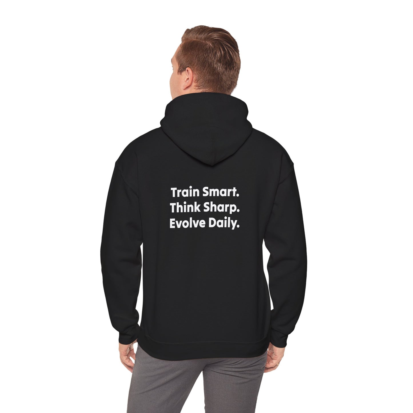 Strategist Fitness Motivational Hoodie for Workouts, Gym Sweatshirt, Casual Unisex Pullover, Evolve Daily Gear, Gift for Athletes