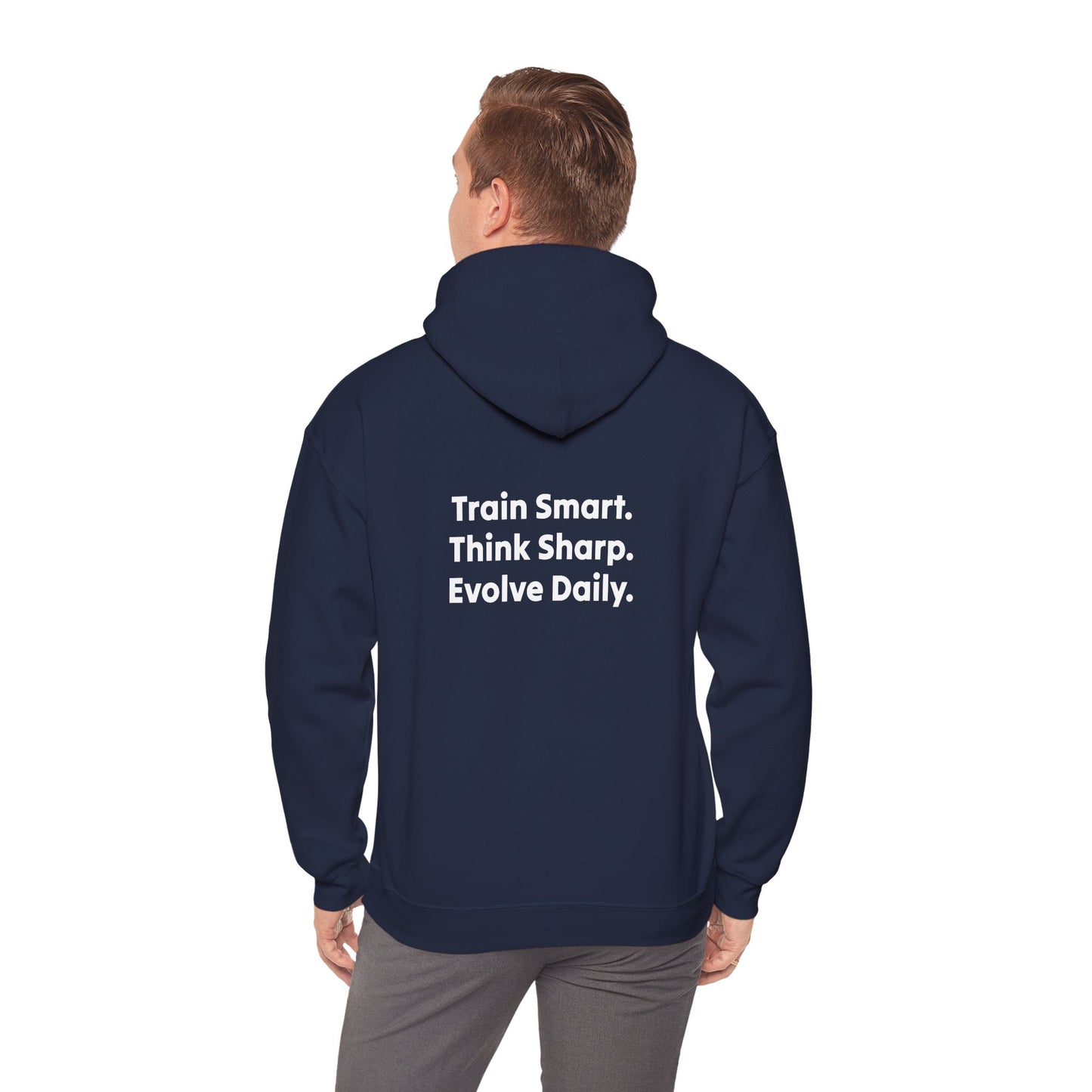 Strategist Fitness Motivational Hoodie for Workouts, Gym Sweatshirt, Casual Unisex Pullover, Evolve Daily Gear, Gift for Athletes