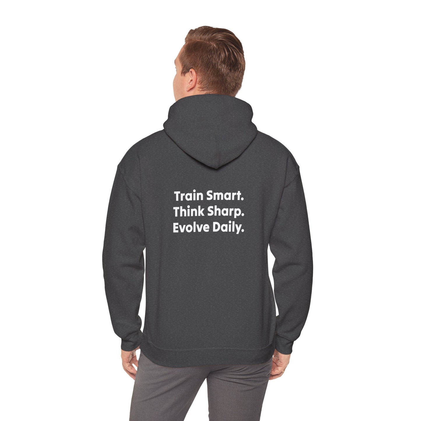 Strategist Fitness Motivational Hoodie for Workouts, Gym Sweatshirt, Casual Unisex Pullover, Evolve Daily Gear, Gift for Athletes