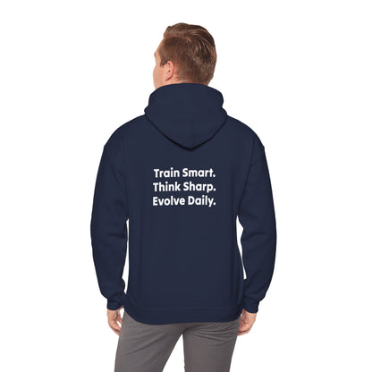 Strategist Fitness Motivational Hoodie for Workouts, Gym Sweatshirt, Casual Unisex Pullover, Evolve Daily Gear, Gift for Athletes