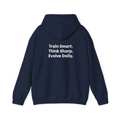 Strategist Fitness Motivational Hoodie for Workouts, Gym Sweatshirt, Casual Unisex Pullover, Evolve Daily Gear, Gift for Athletes