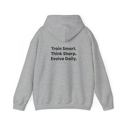Strategist Fitness Motivational Hoodie for Workouts, Gym Sweatshirt, Casual Unisex Pullover, Evolve Daily Gear, Gift for Athletes