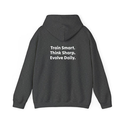 Strategist Fitness Motivational Hoodie for Workouts, Gym Sweatshirt, Casual Unisex Pullover, Evolve Daily Gear, Gift for Athletes