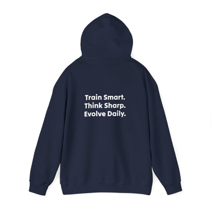 Strategist Fitness Motivational Hoodie for Workouts, Gym Sweatshirt, Casual Unisex Pullover, Evolve Daily Gear, Gift for Athletes