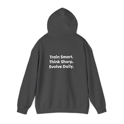 Strategist Fitness Motivational Hoodie for Workouts, Gym Sweatshirt, Casual Unisex Pullover, Evolve Daily Gear, Gift for Athletes