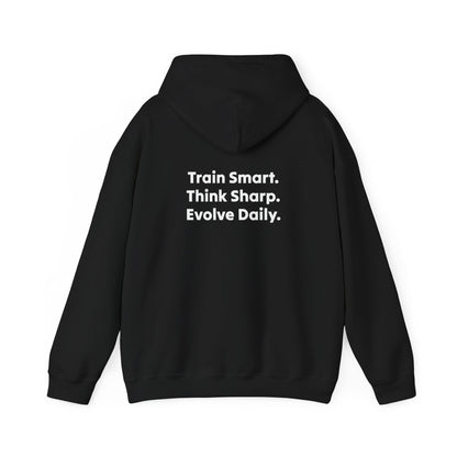 Strategist Fitness Motivational Hoodie for Workouts, Gym Sweatshirt, Casual Unisex Pullover, Evolve Daily Gear, Gift for Athletes