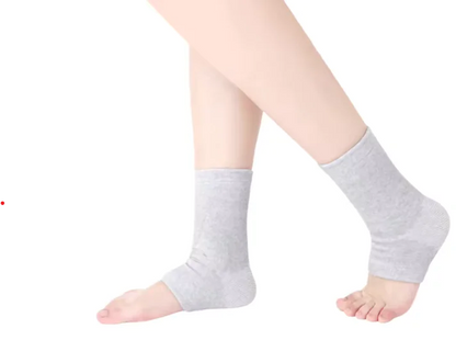 Warm Toeless Pilates Socks – Bamboo Compression Ankle Support for Yoga, Barre & Recovery