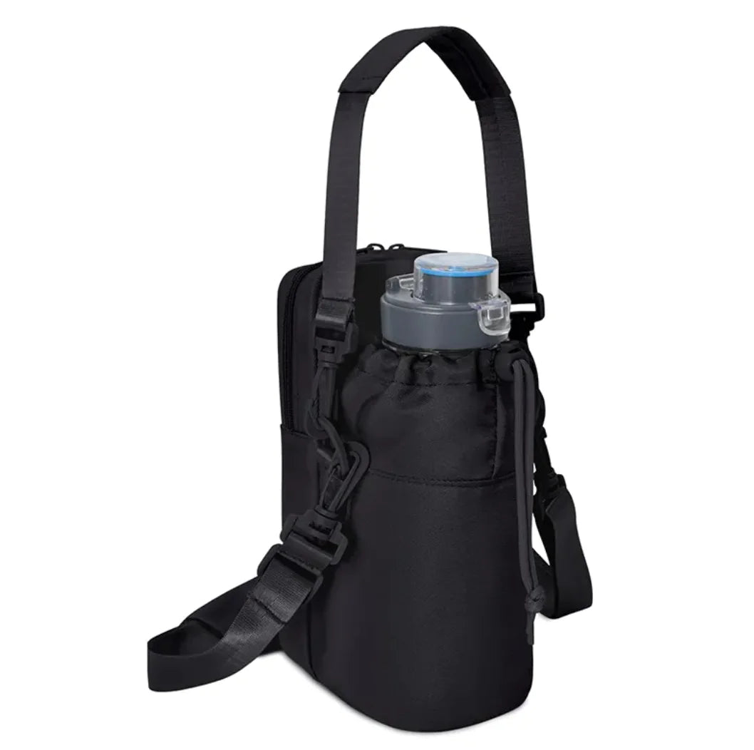 Insulated Hiking Bottle Holder – Hands-Free Thermal Carrier for Outdoor Adventures & Travel